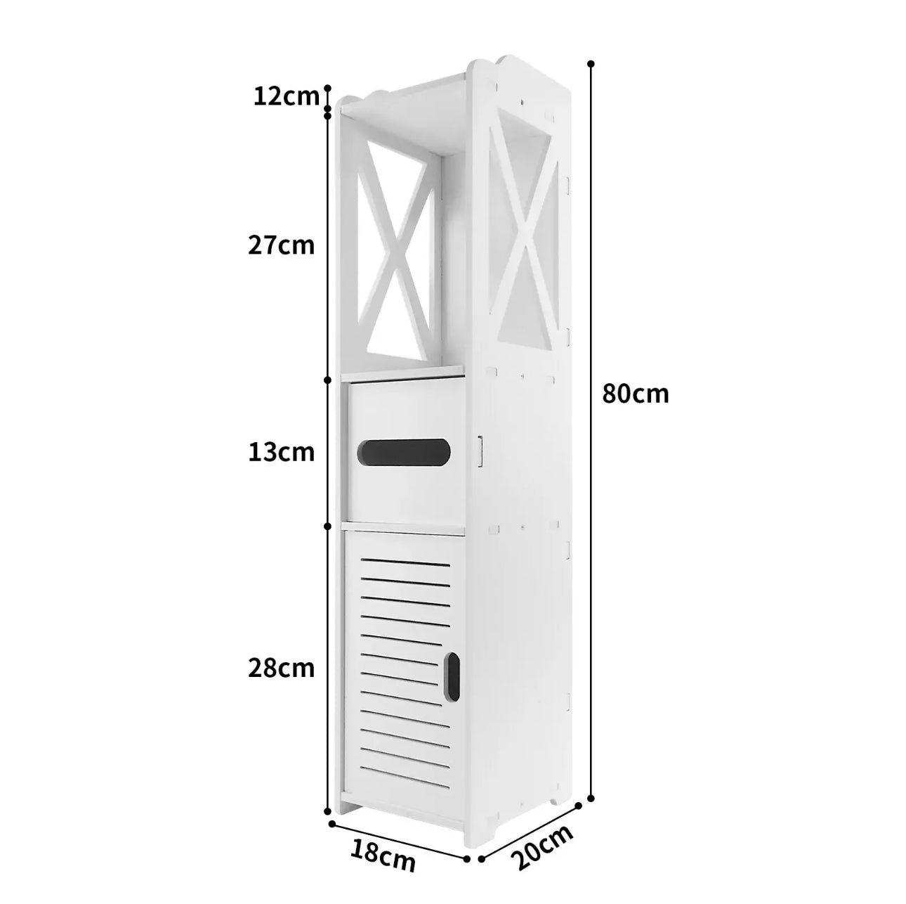 Tall 4 Tier Bathroom Cabinet
