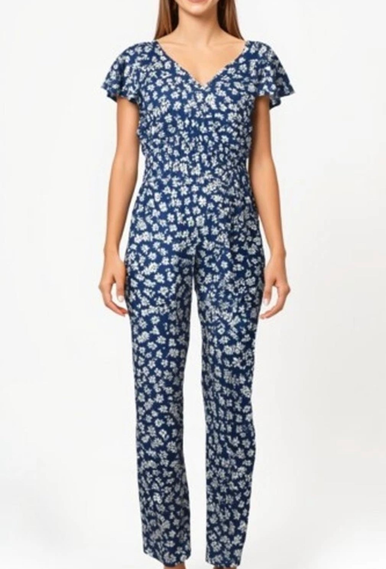 Women’s Floral Wide Leg Jumpsuit