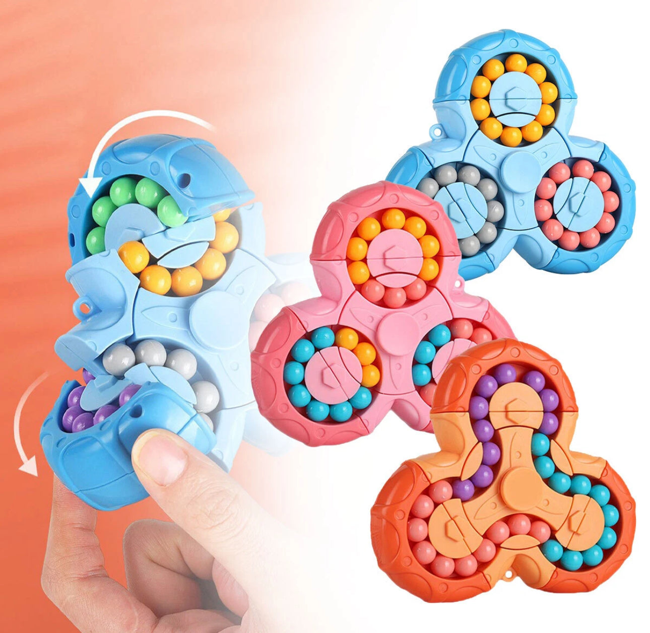 Rotating Magic Bean Finger Puzzle