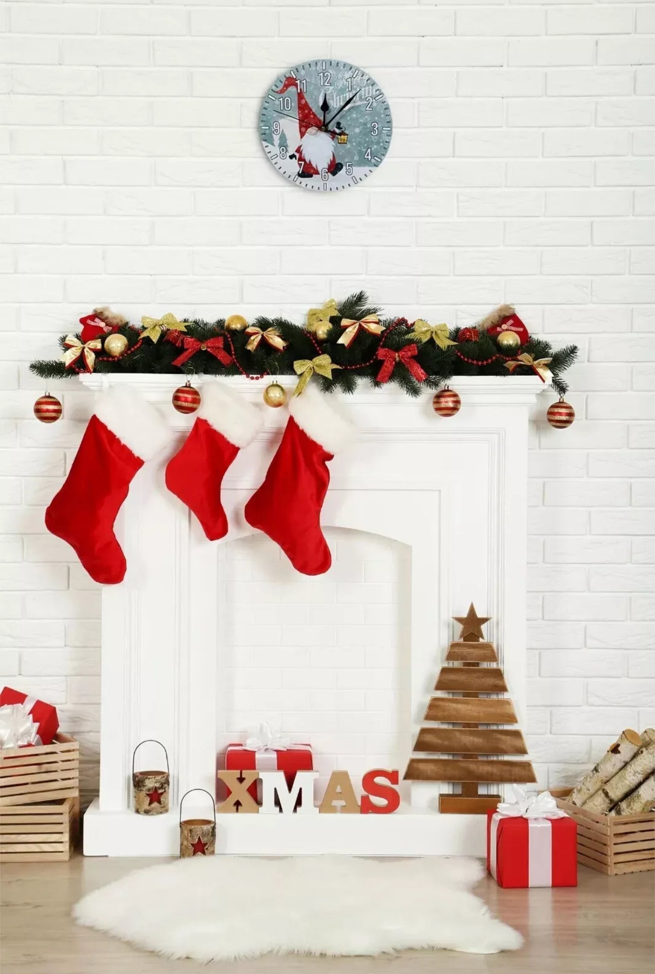 Gonk Festive Wall Clock