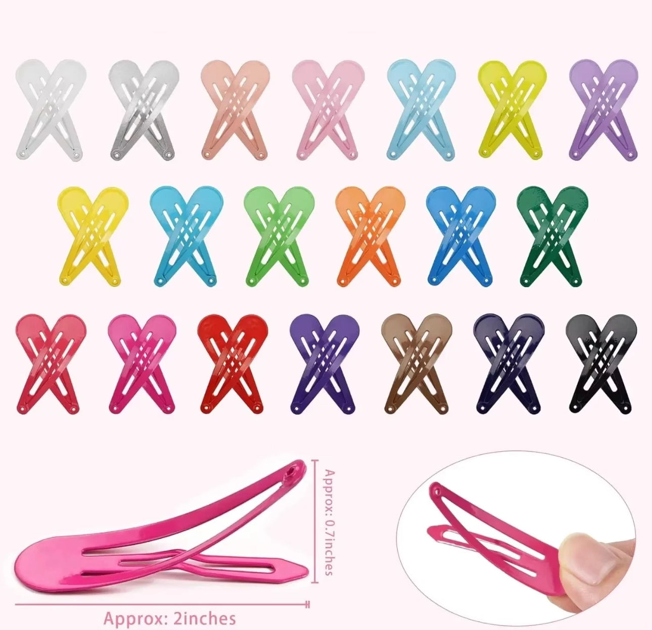 50pc Hair Slides
