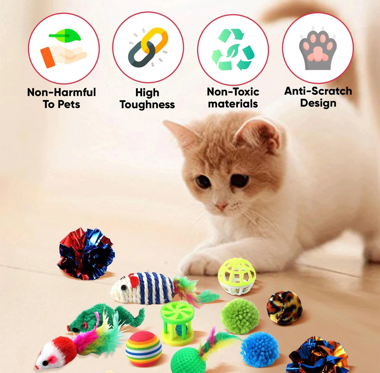 21pc Cat Toys