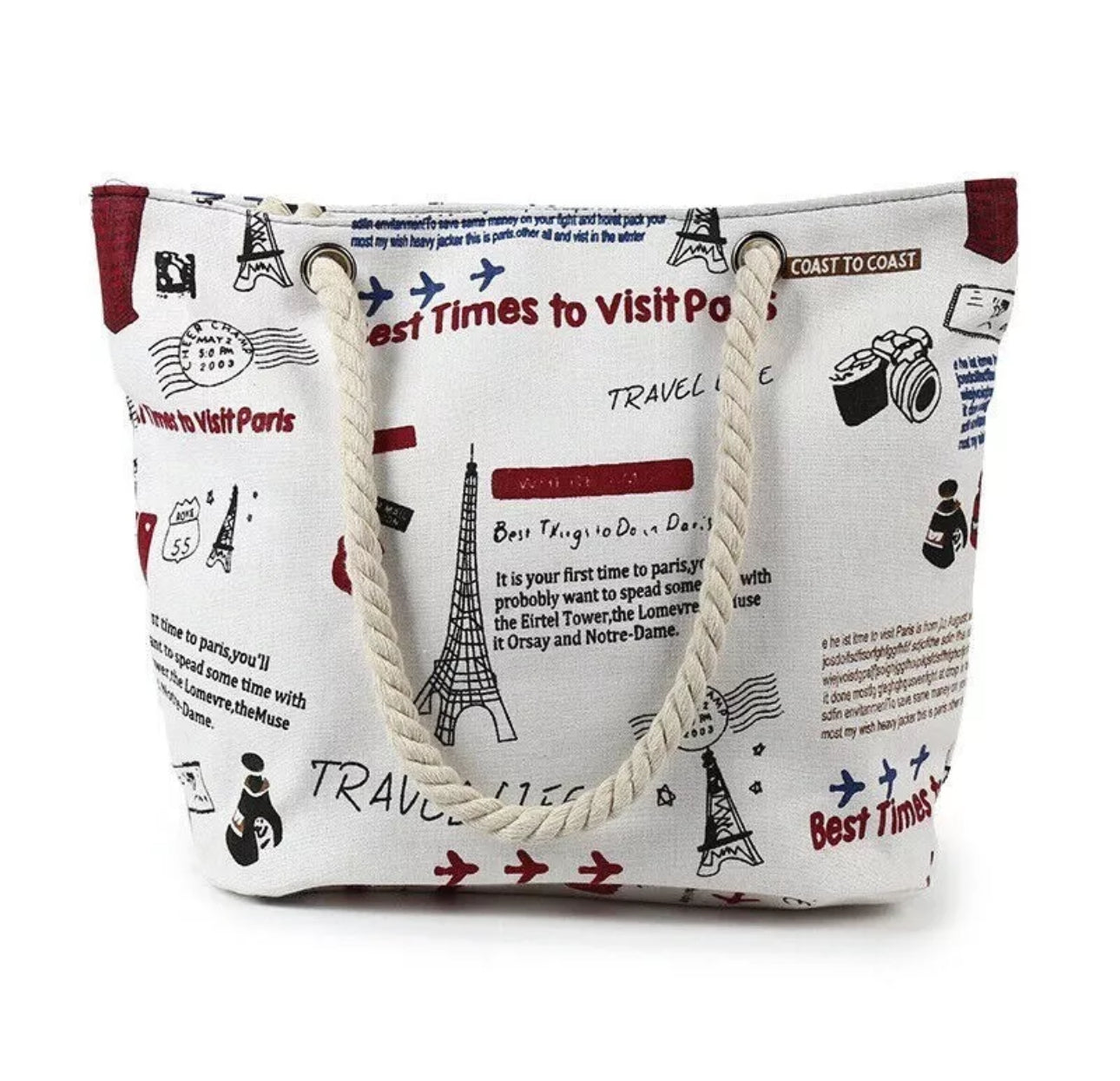 Large Shoulder Tote Beach Bag