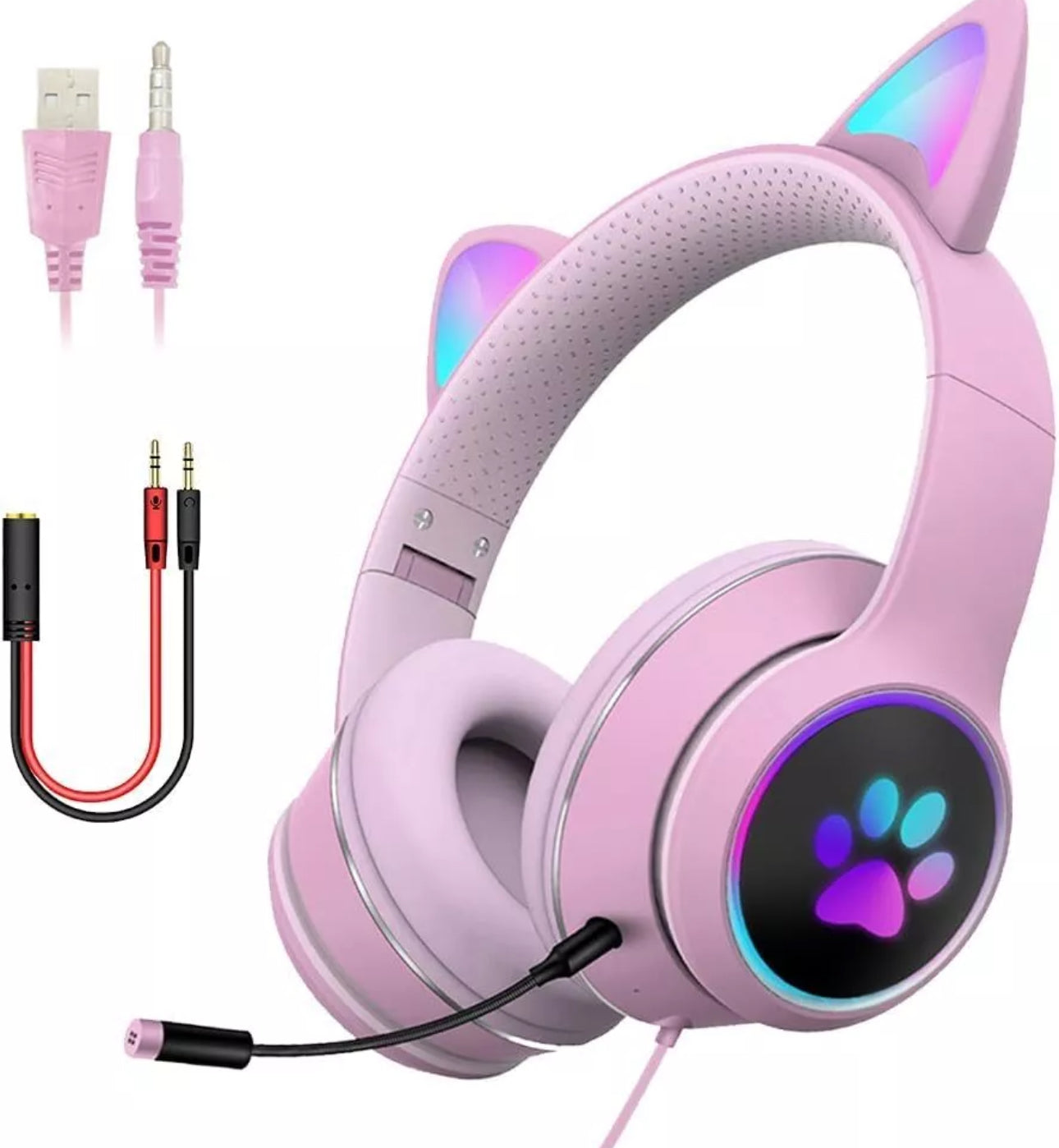 Cat Eared Gaming Headset