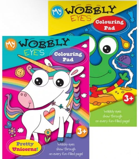 Wobbly Eyes Colouring Book