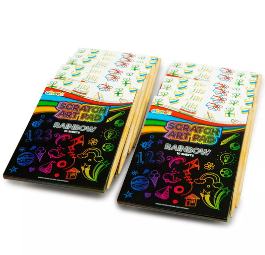 12pk Scratch Art Pads