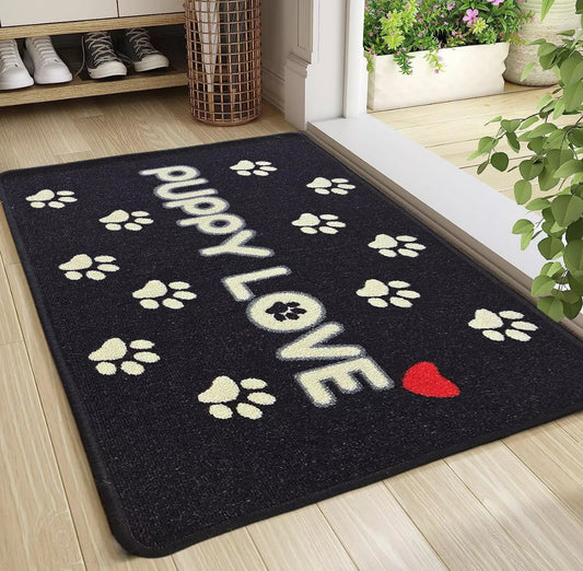 Dog Paw Print Doorway Rug