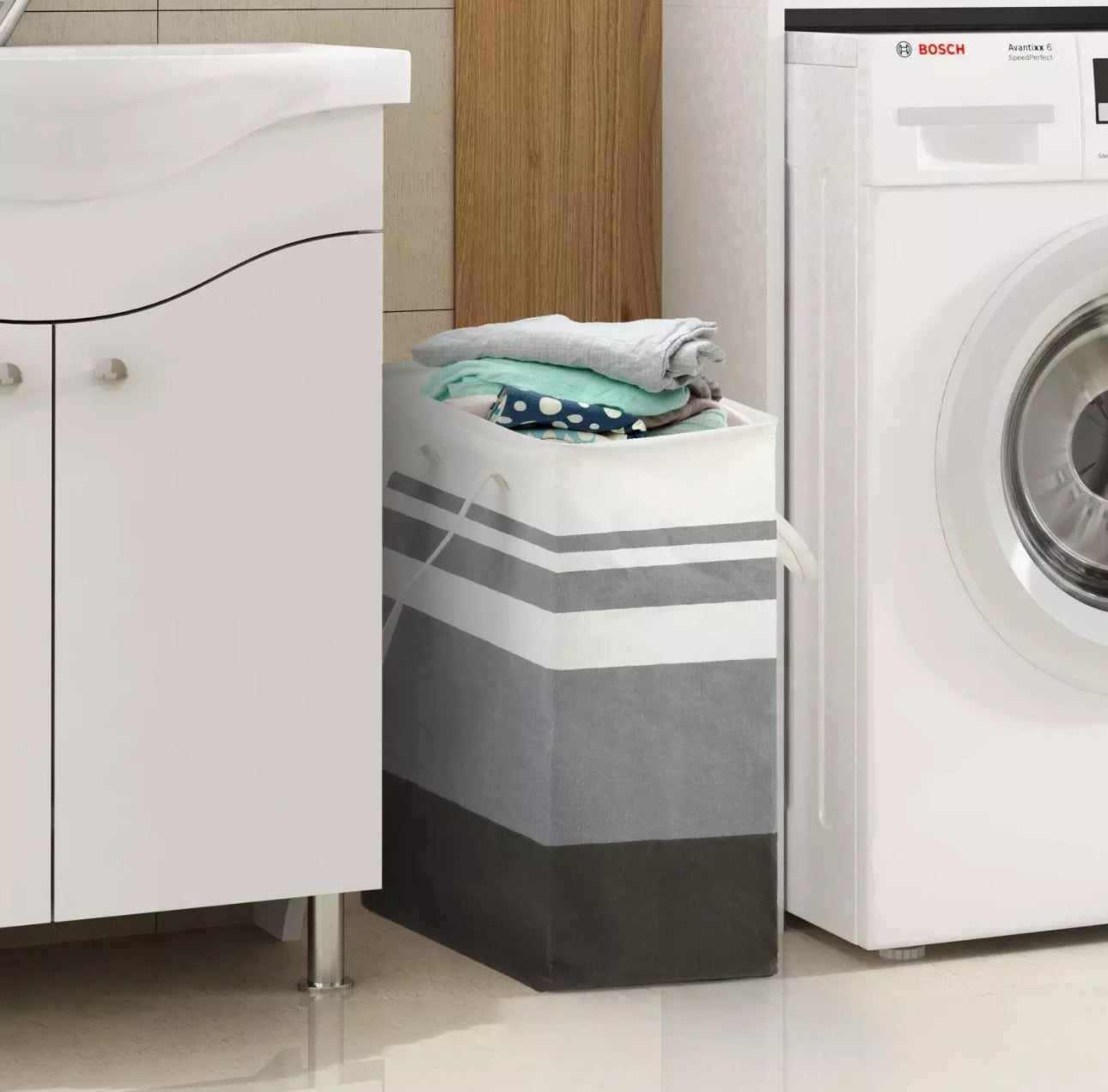 2x 75L Compact Laundry Baskets