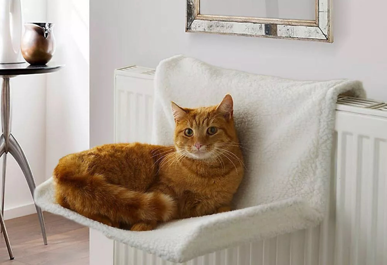 Plush Cat Radiator Hammock