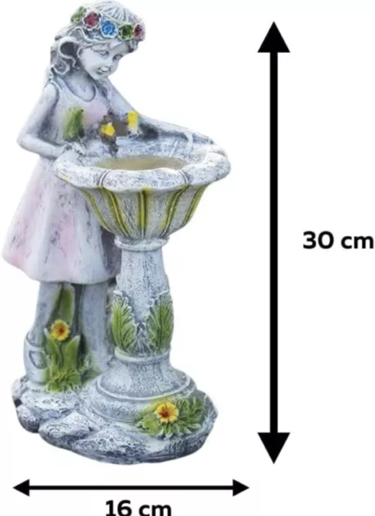 Solar LED Fairy Wishing Well Statue
