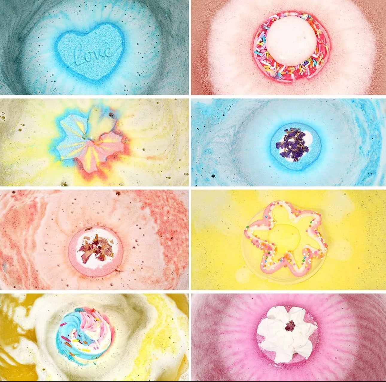 8pc Large Bath Bombs Gift Set