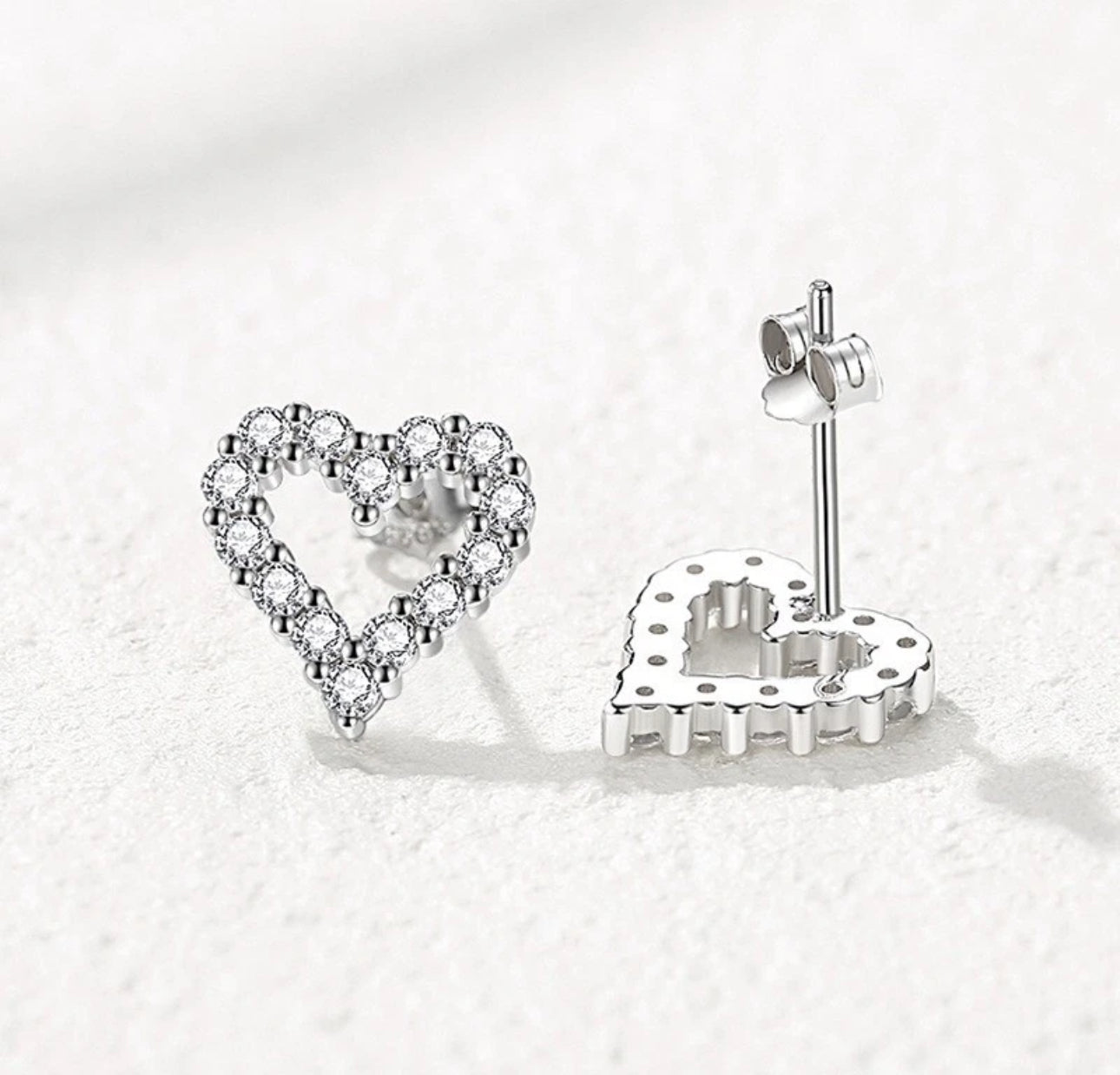 Crystal Heart Earrings