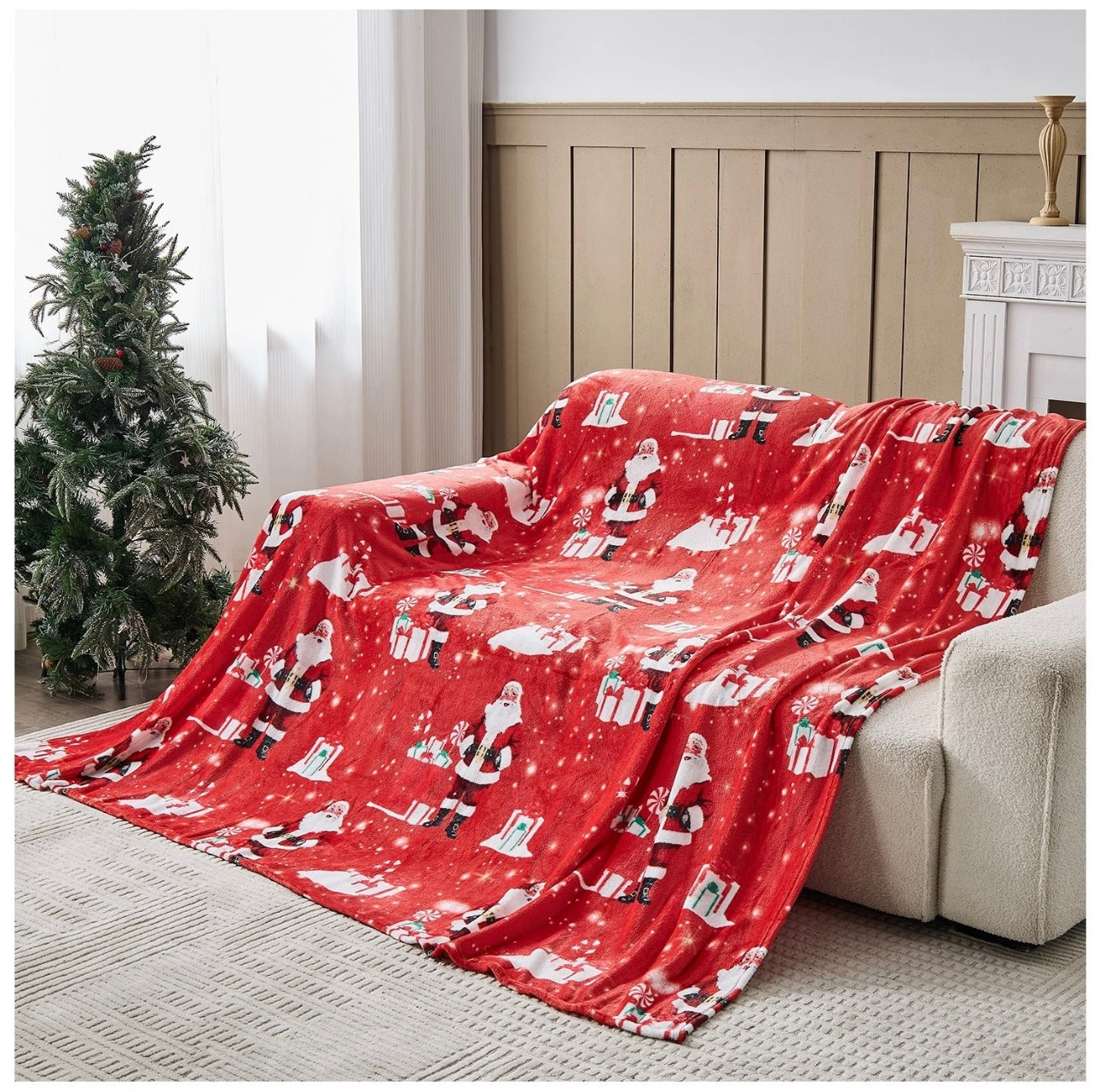 Christmas Fleece Throw