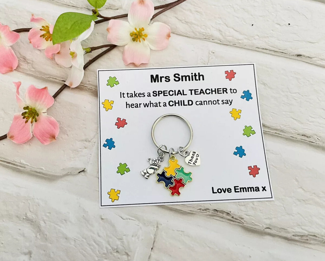 Personalised SEN Teacher/Assistant Keyring