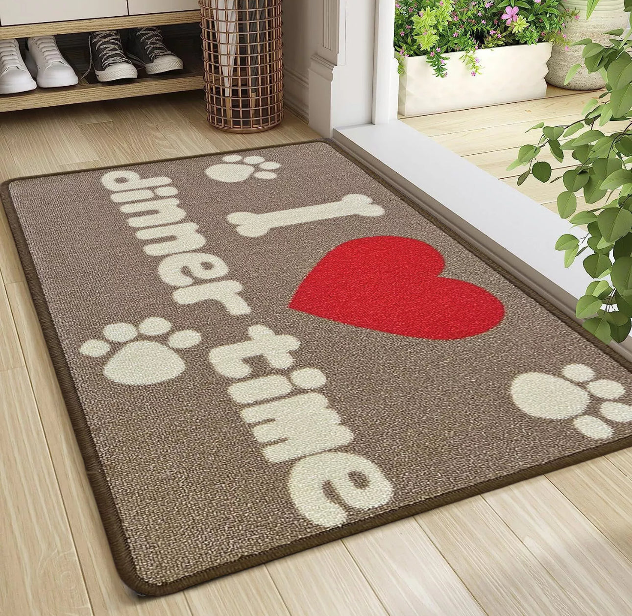 Dog Paw Print Doorway Rug