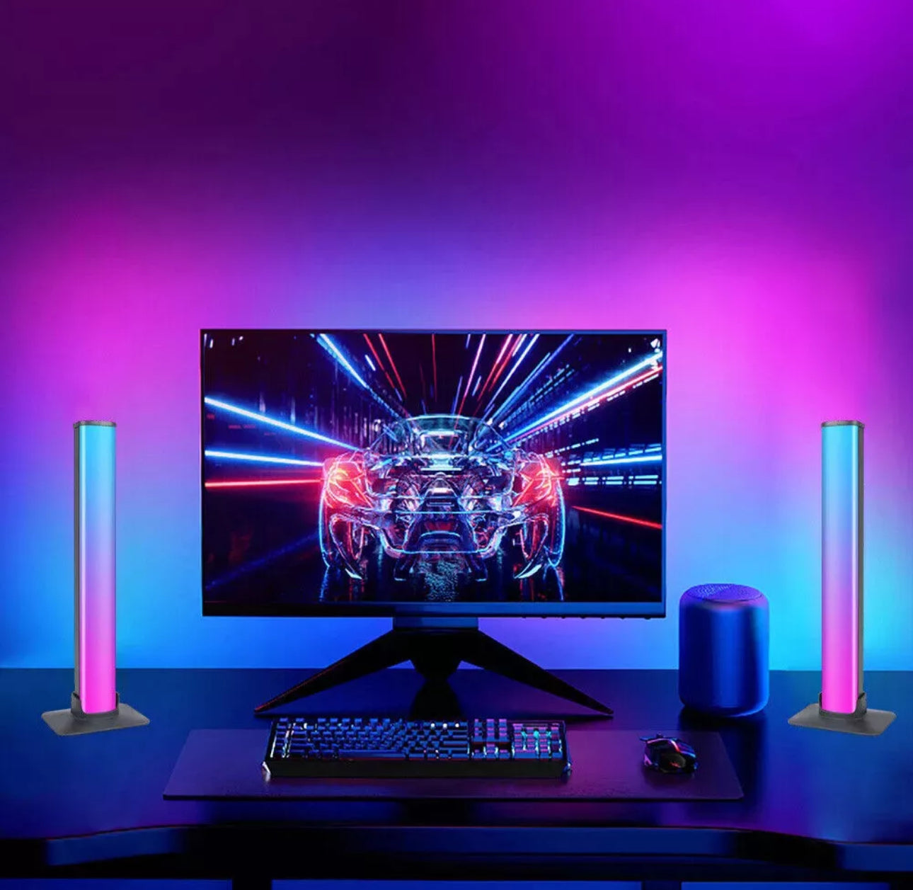 2x RGB LED Light Bars For Gaming