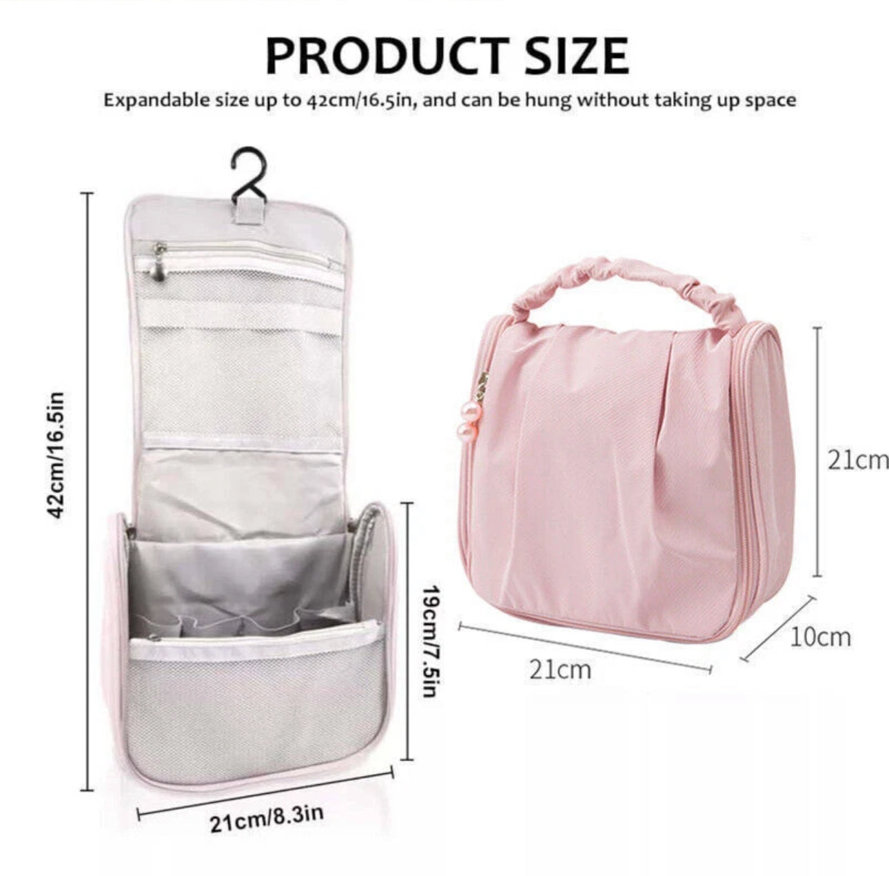 Large Capacity Travel Toiletries Bag