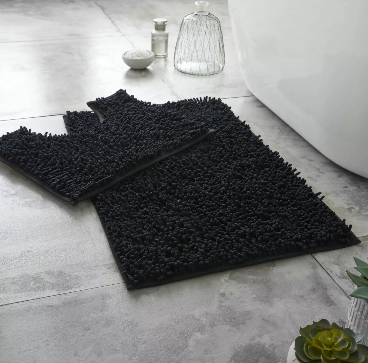 2pc Loop Bath Mat Set