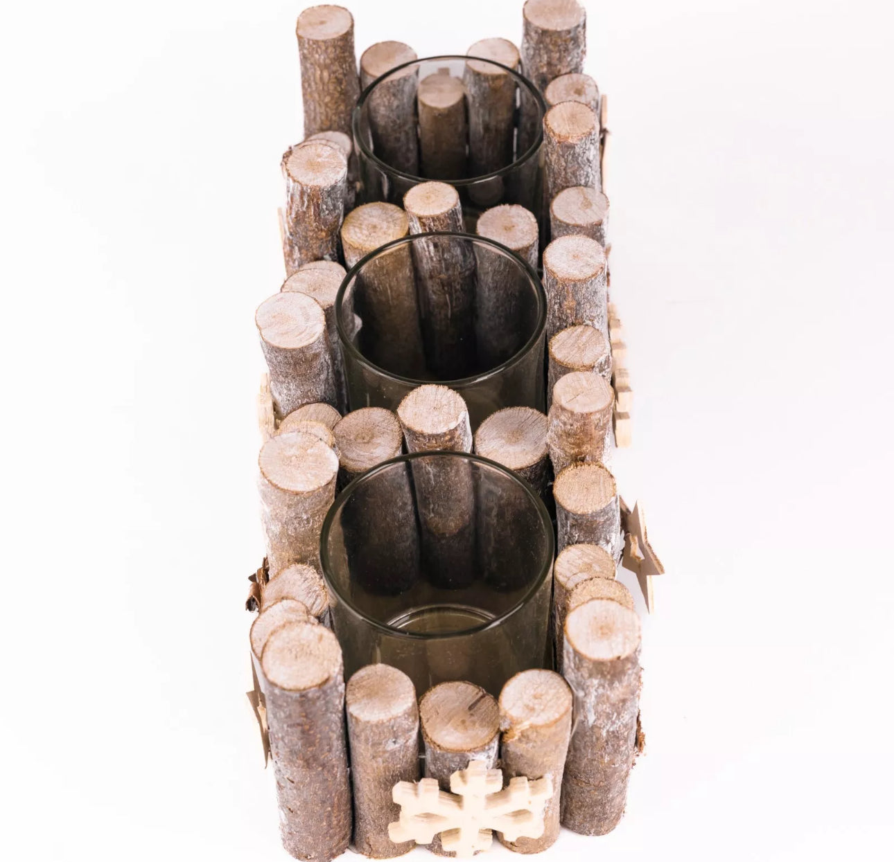 Rustic Wooden Candle Holder