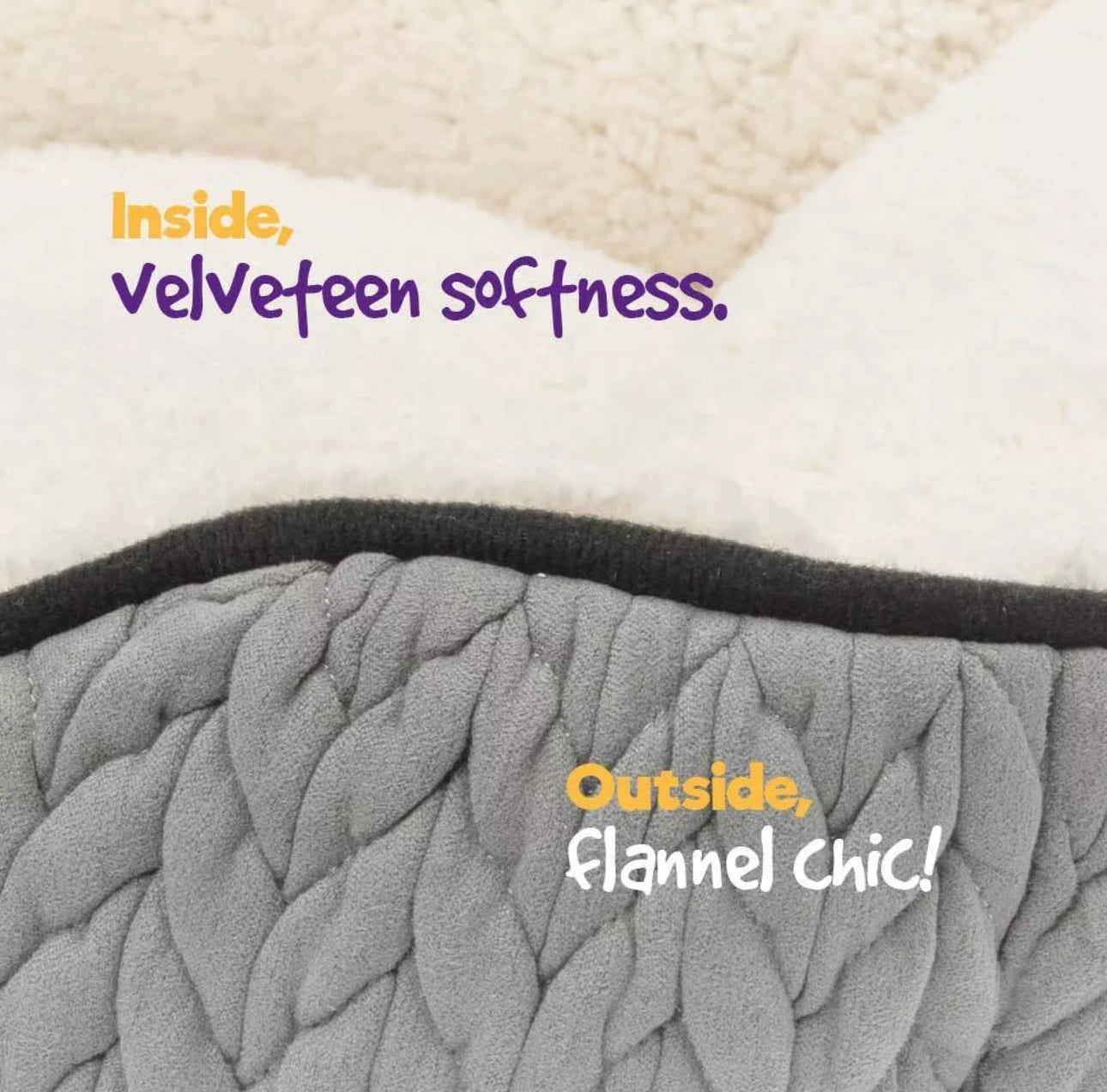 Plush Calming Pet Bed Small