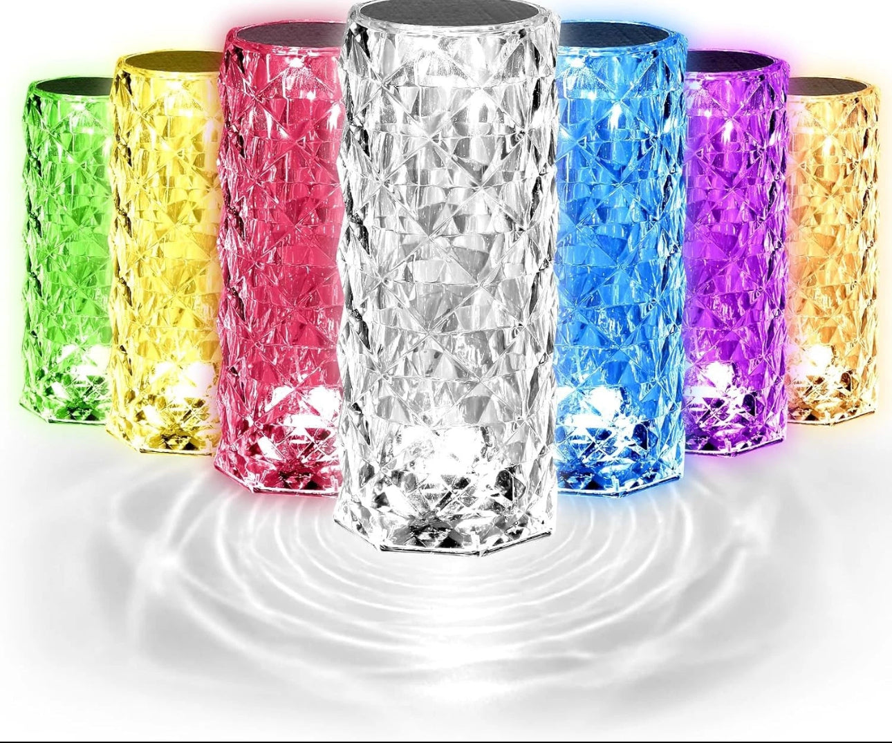 Colour Changing Crystal Rose Table Lamp