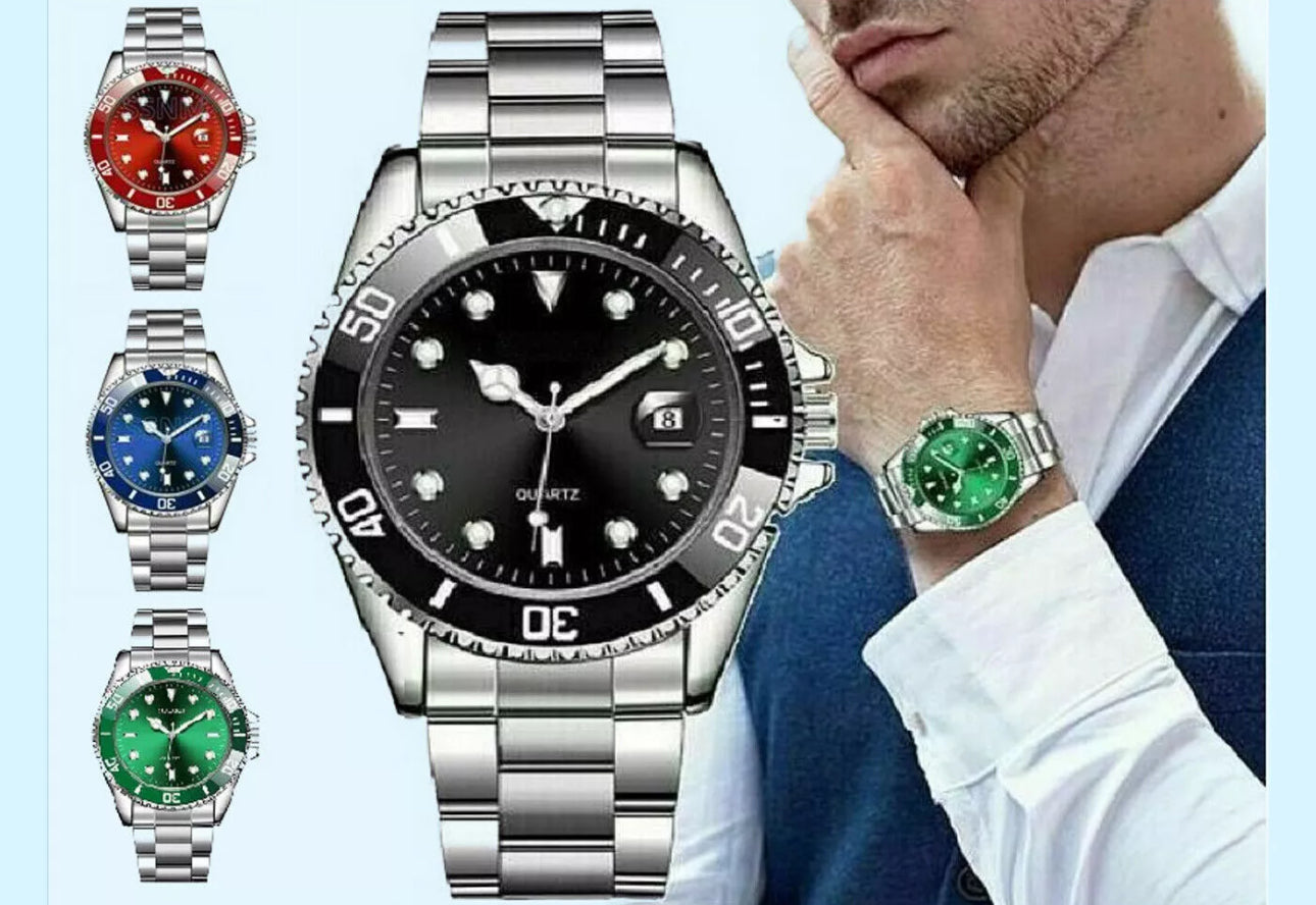 Men’s Classic Stainless Steel Wrist Watch