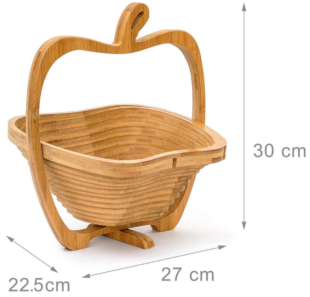 Apple Shaped Collapsible Fruit Basket