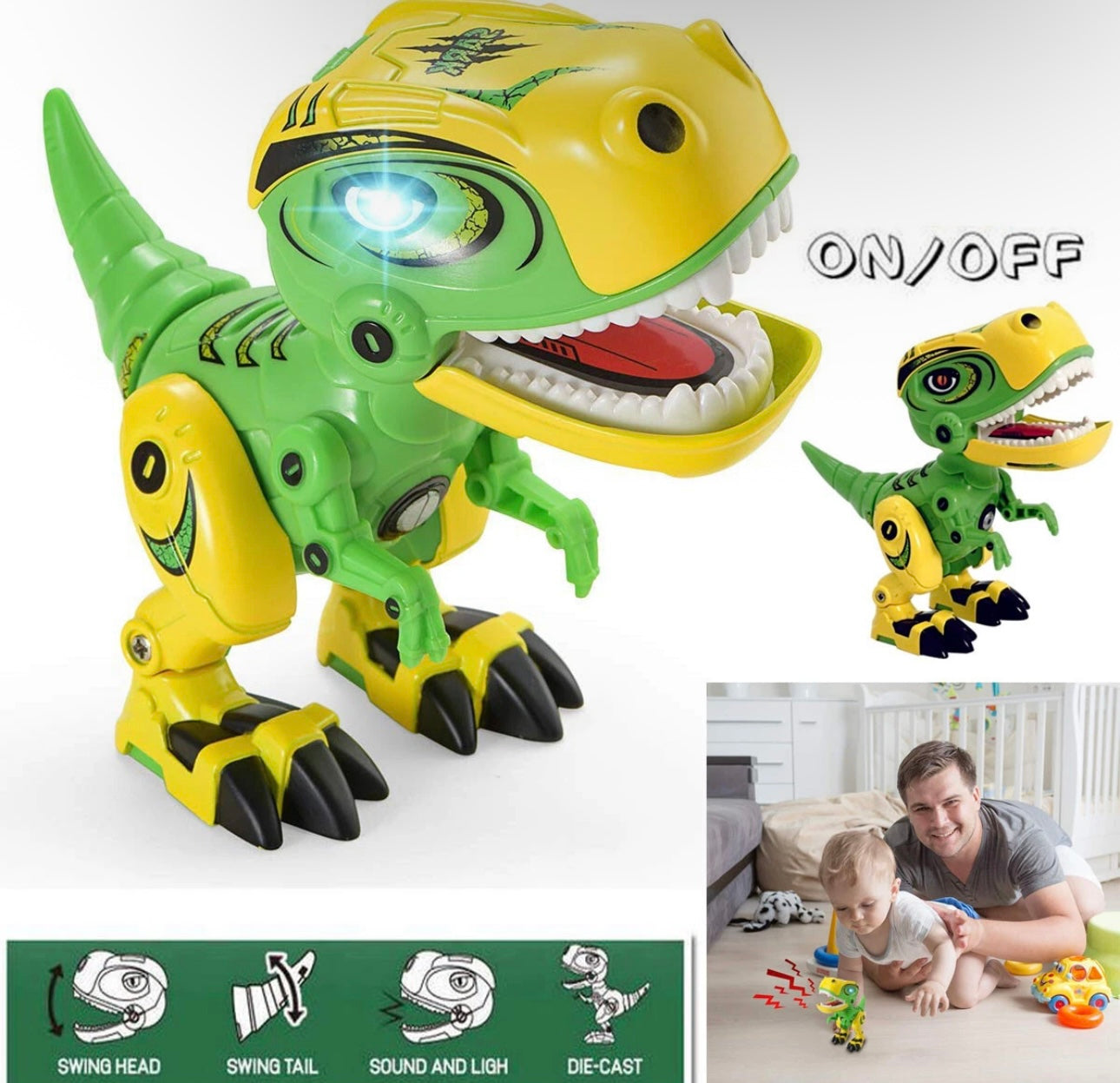 Lights & Sounds Walking Dinosaur