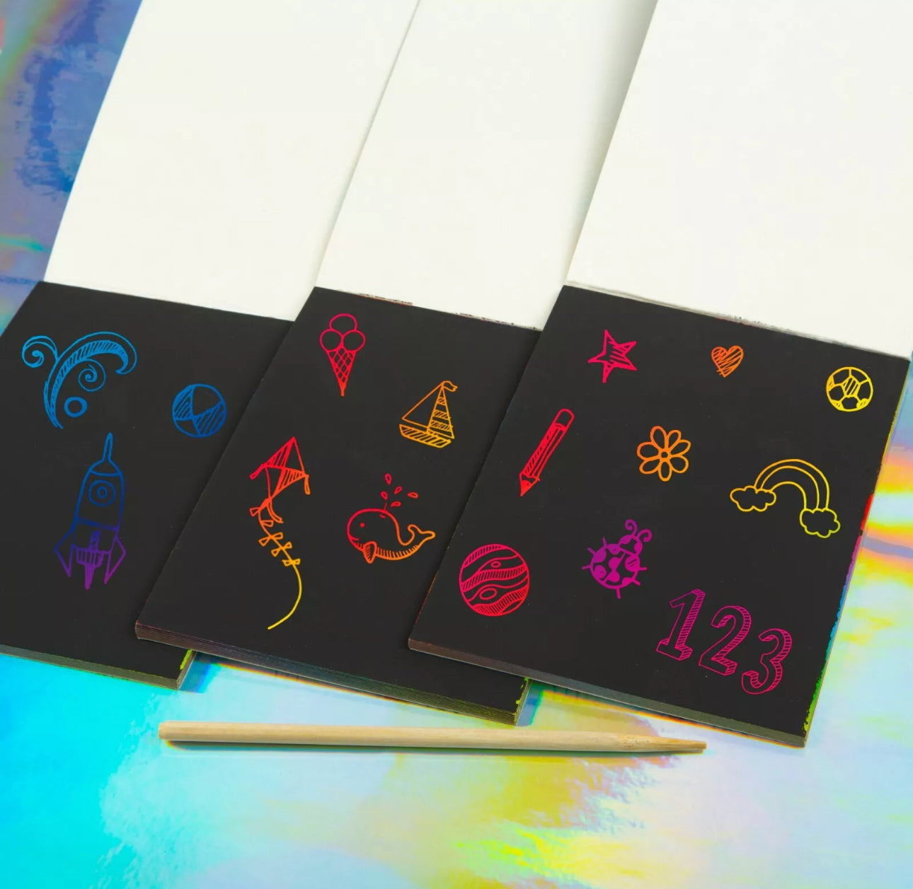 12pk Scratch Art Pads