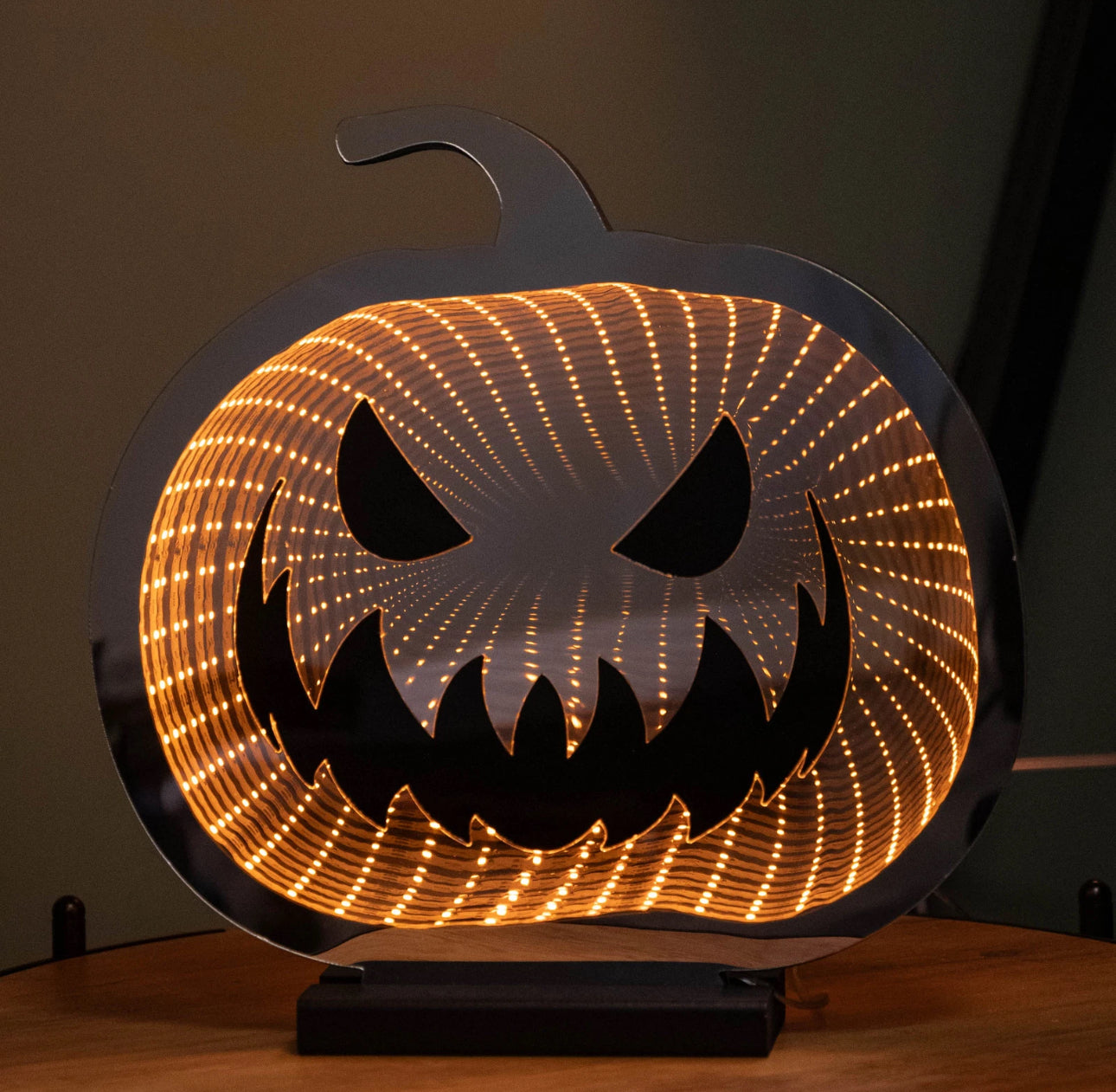 30cm LED Infinity Light Up Pumpkin