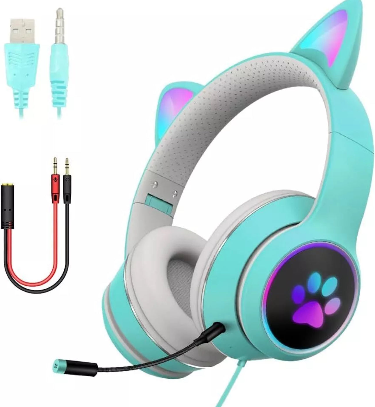 Cat Eared Gaming Headset