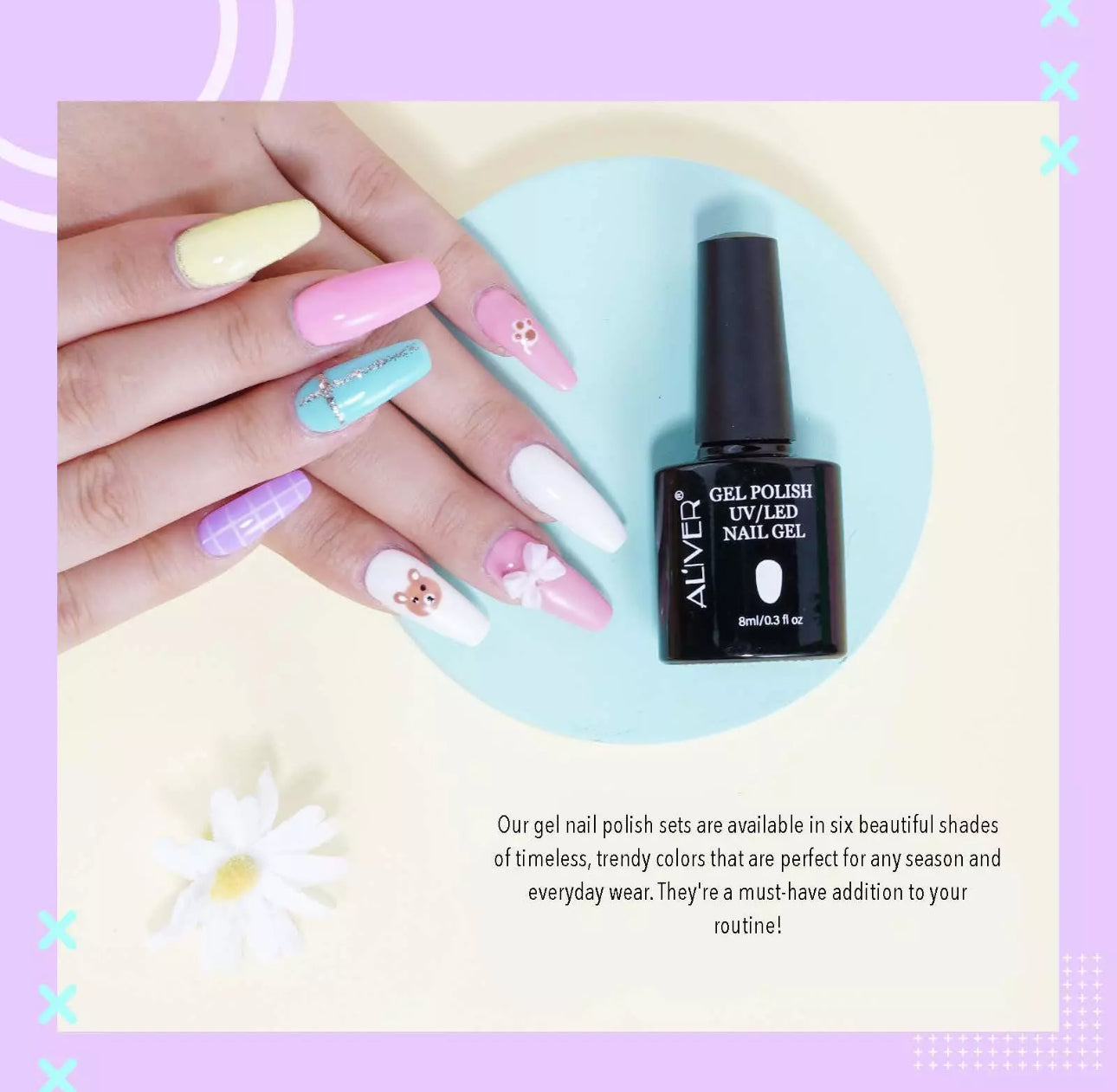 UV Nail Gel Polish 8pcs Set