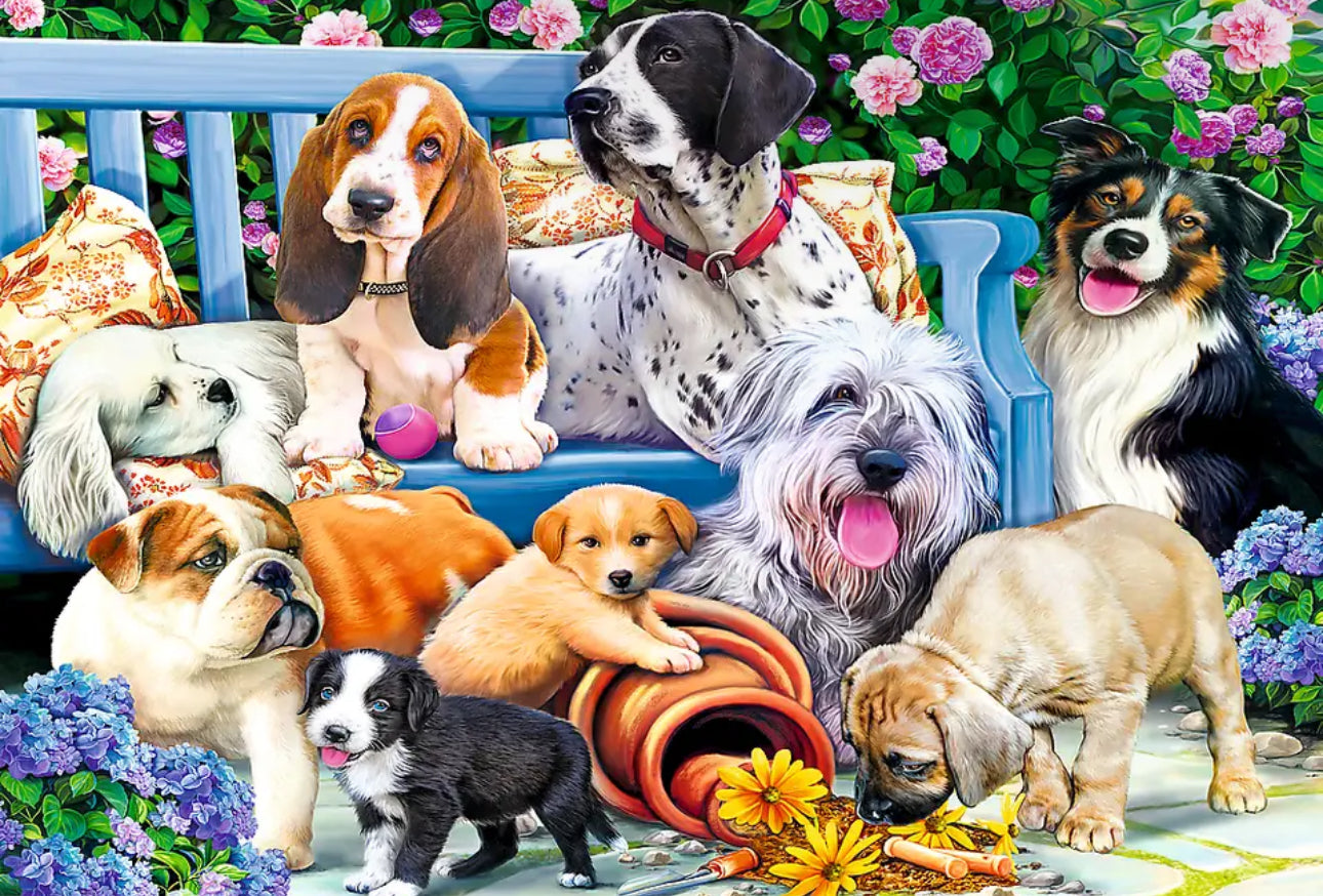 Cute Dogs 1000pc Jigsaw Puzzle