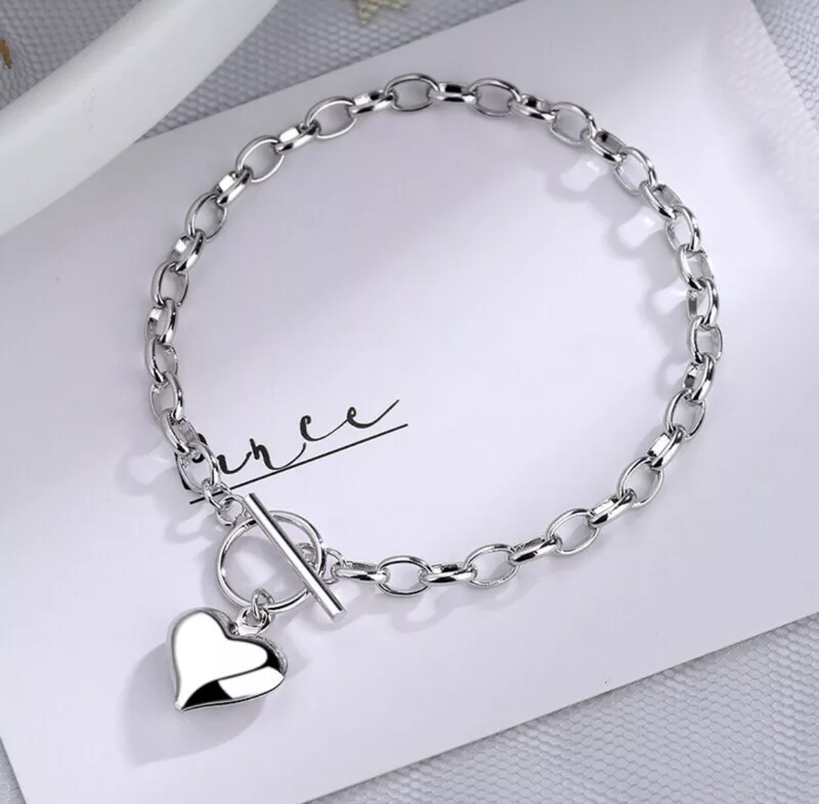 Heart Charm Bracelet