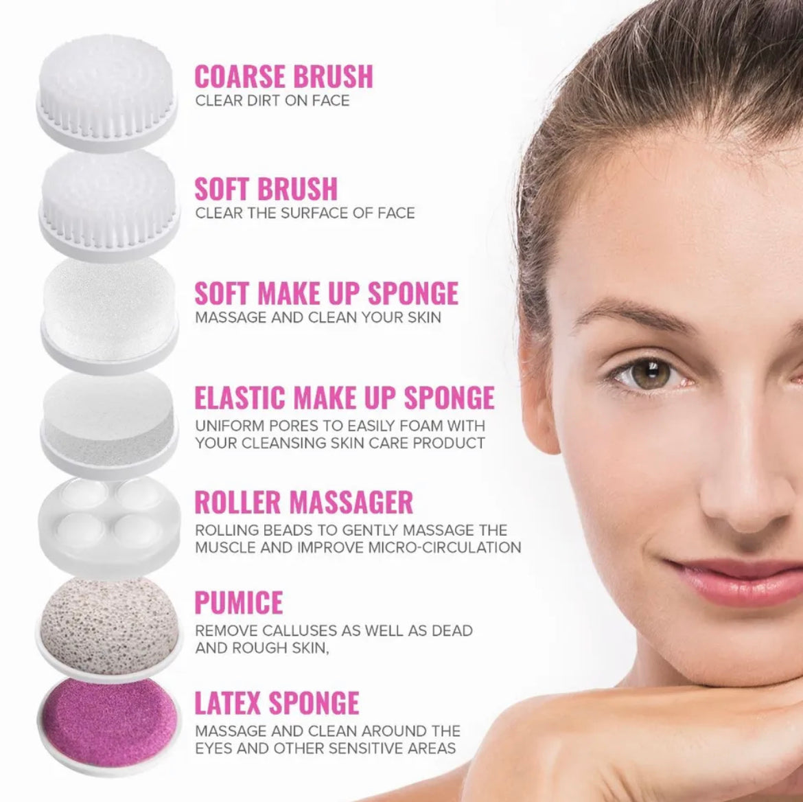7 In 1 Facial Cleansing Brush