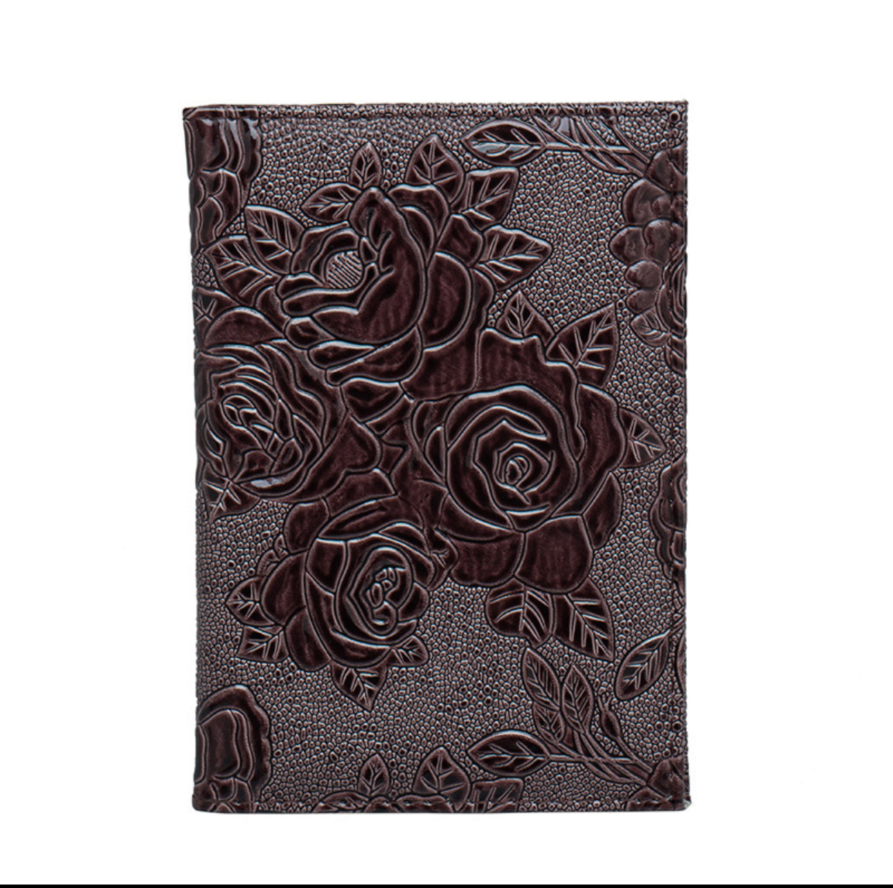 Embossed Rose Passport Cover