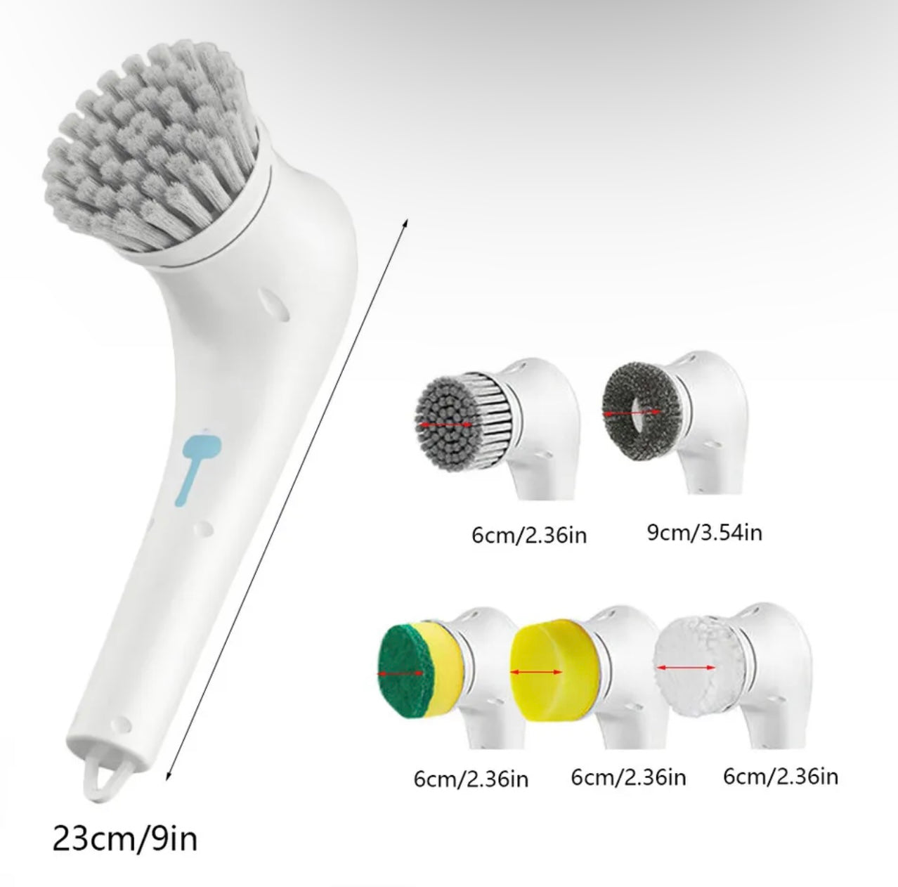 5-in-1 Rechargeable Scrubbing Brush