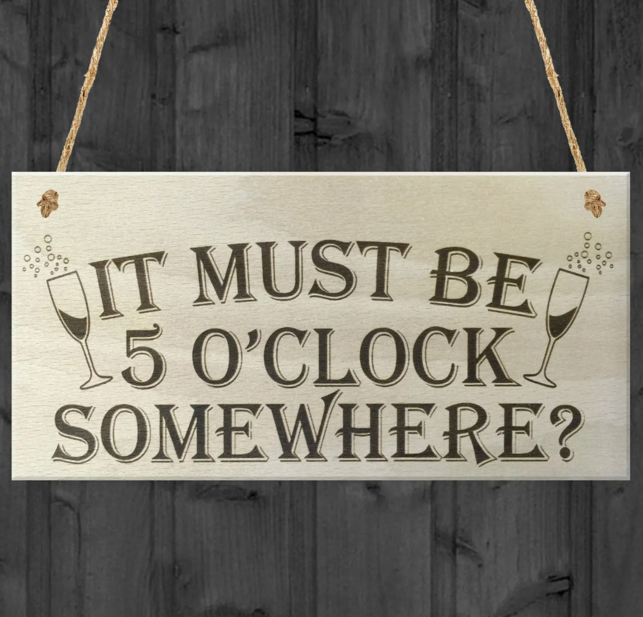 Funny wooden plaque