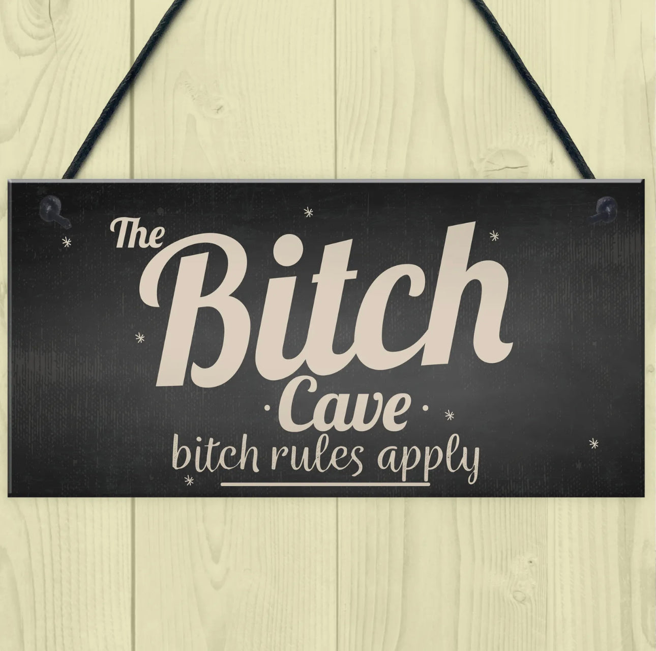 Funny wooden plaque