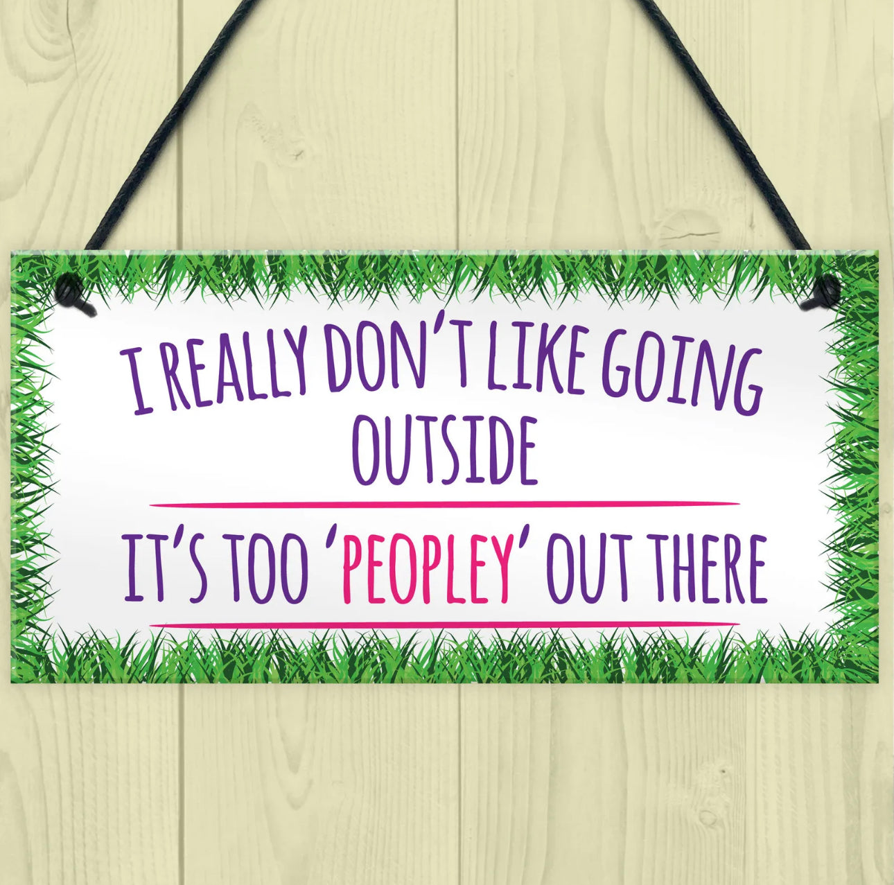 Funny wooden plaque
