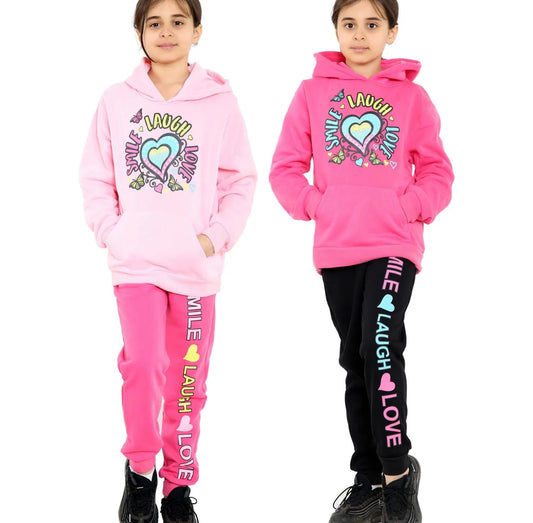 Smile/Laugh/Love Girls Tracksuit