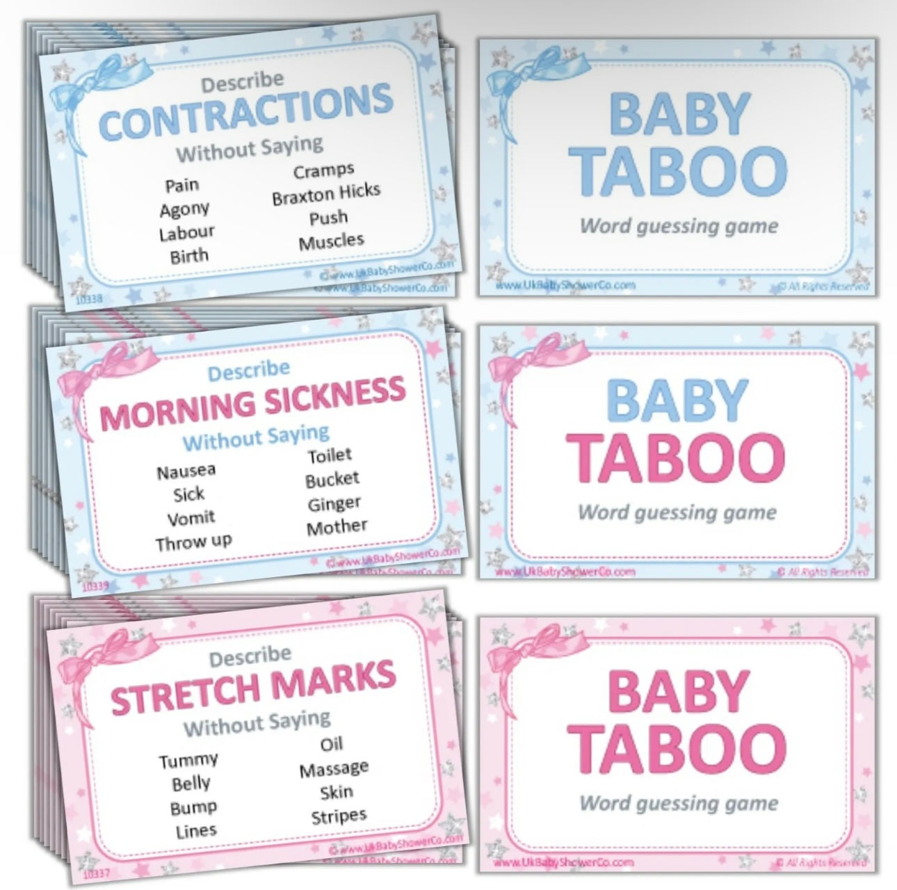 Baby Shower Taboo Guessing Game