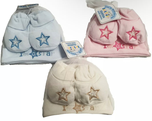 Baby Hat and Bootee Set