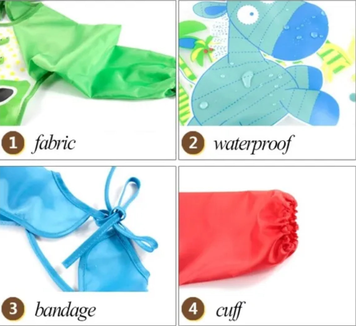 Children’s Waterproof Long Sleeve Bib/Apron
