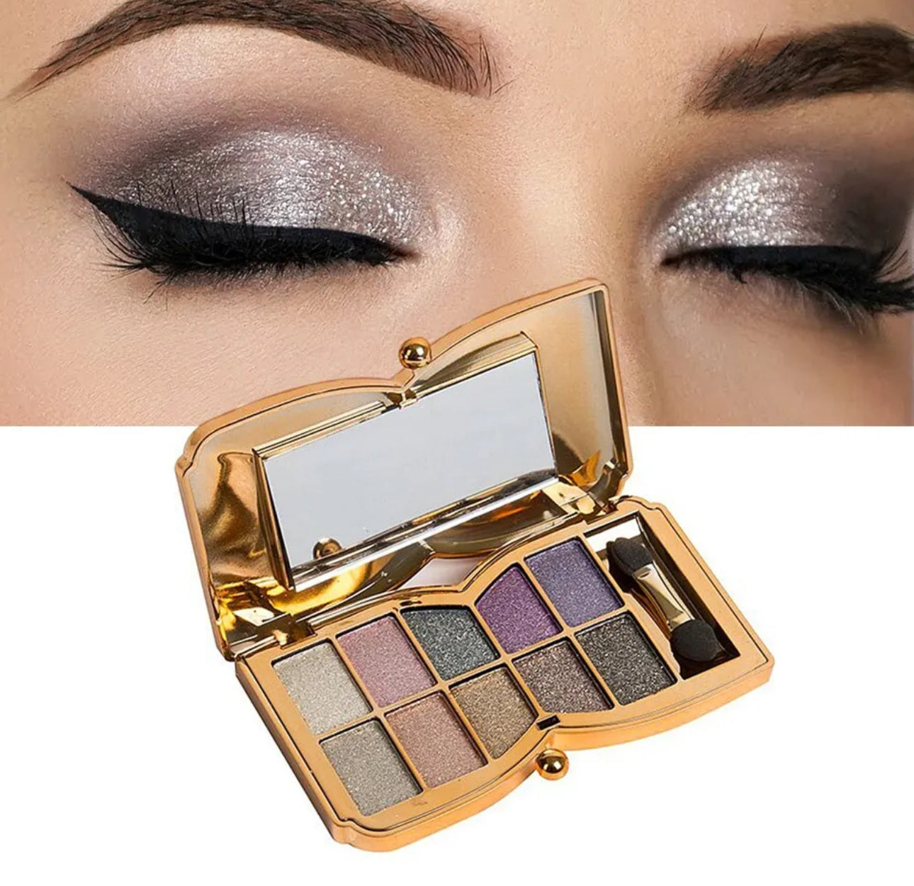 10 Colour Glitter Eyeshadow Palette