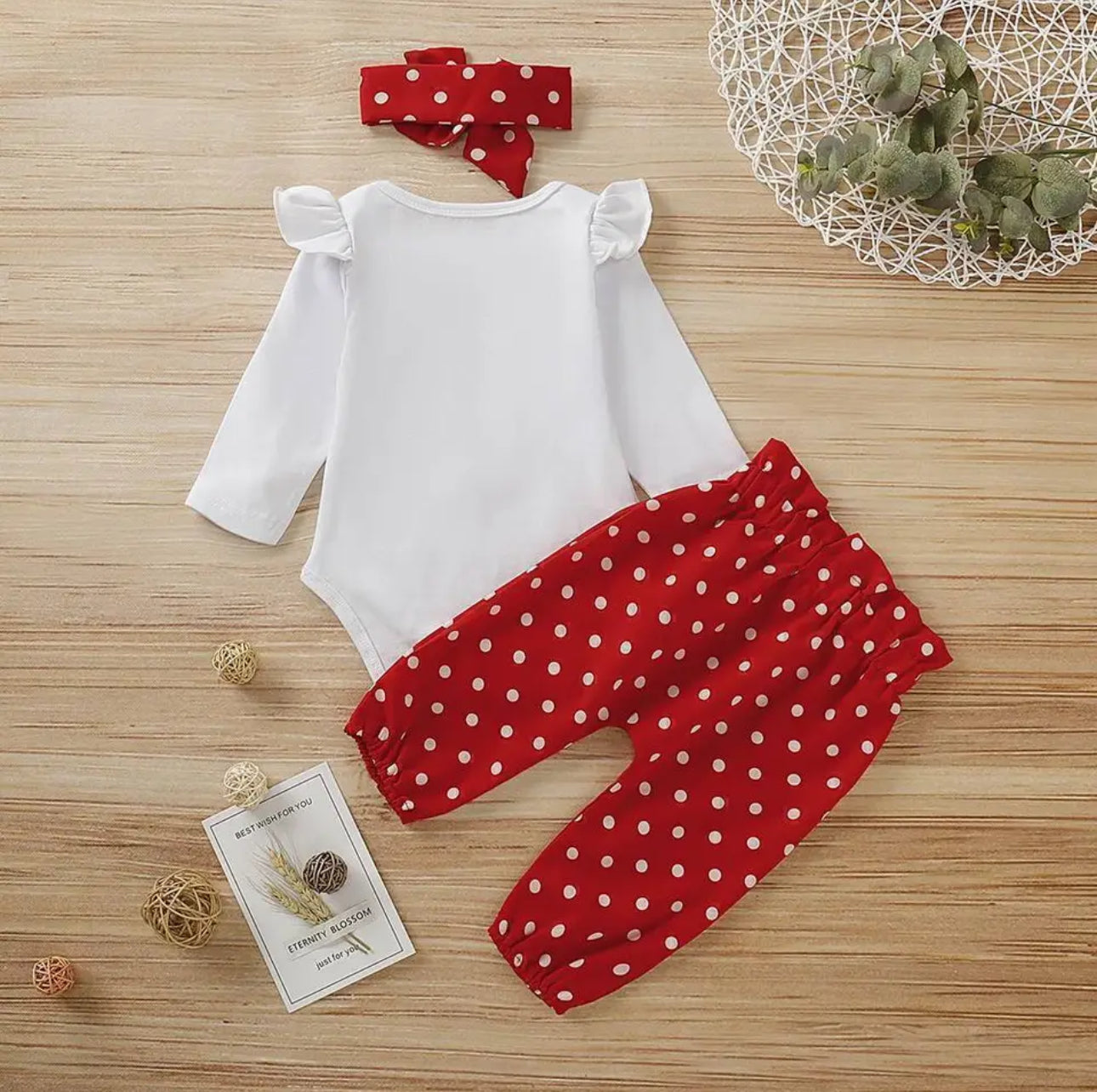 Cute Baby Girl Love Heart Set