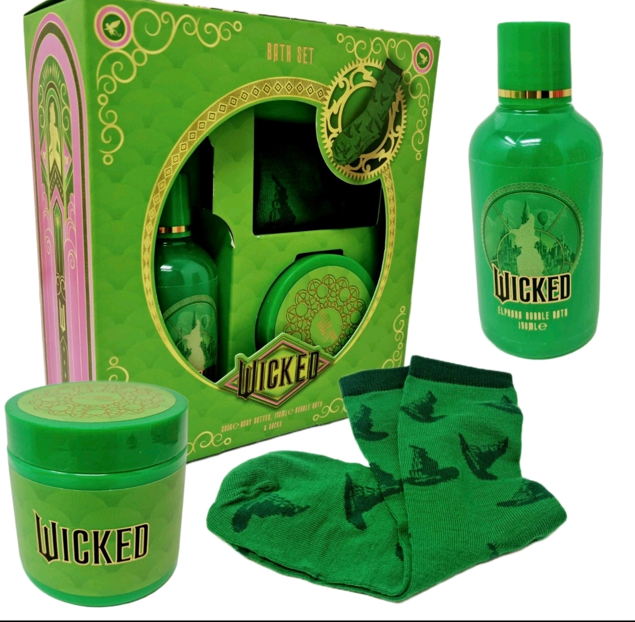Green Witch Bath Set