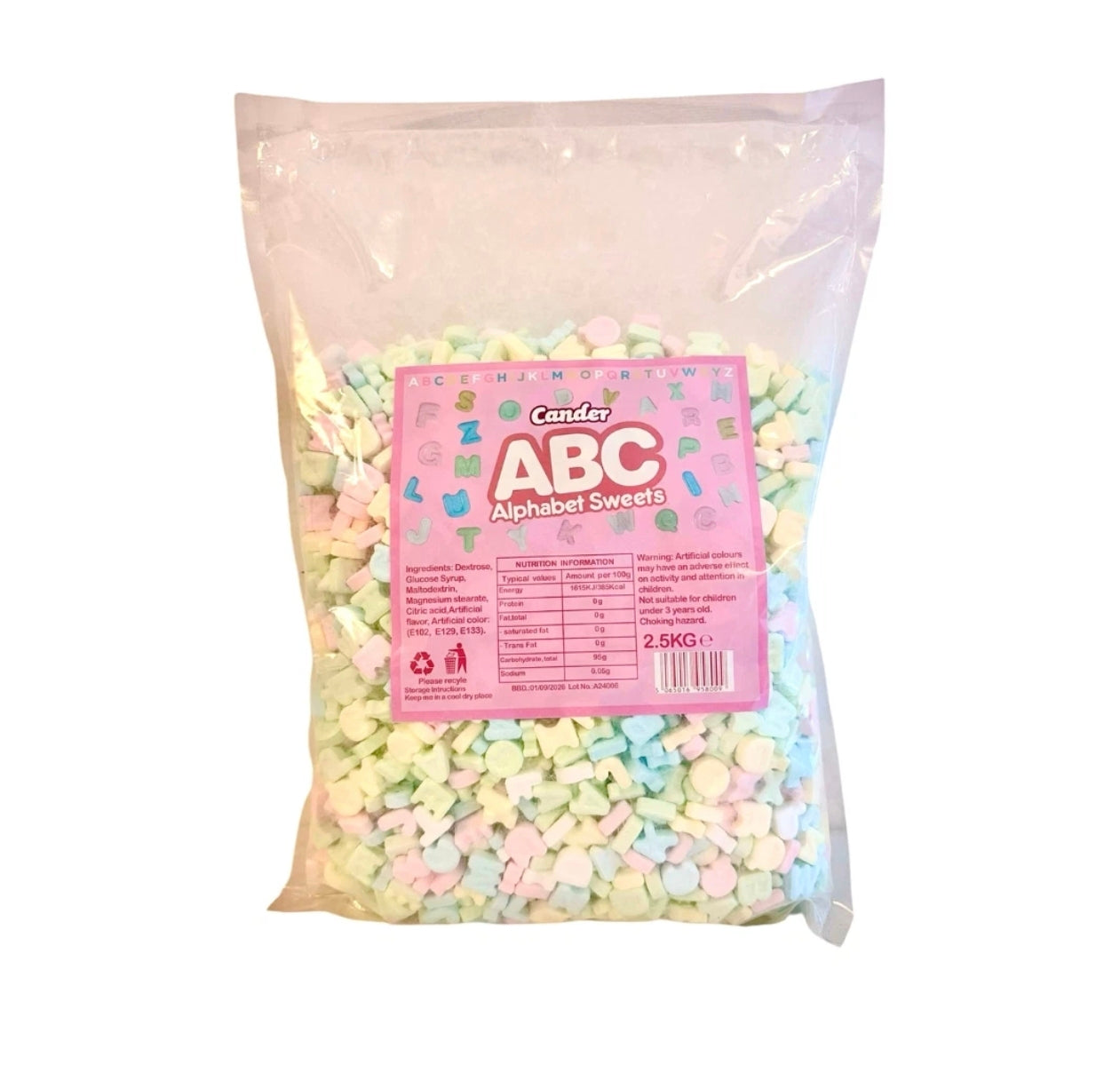 2.5kg Alphabet Letters Retro Sweets