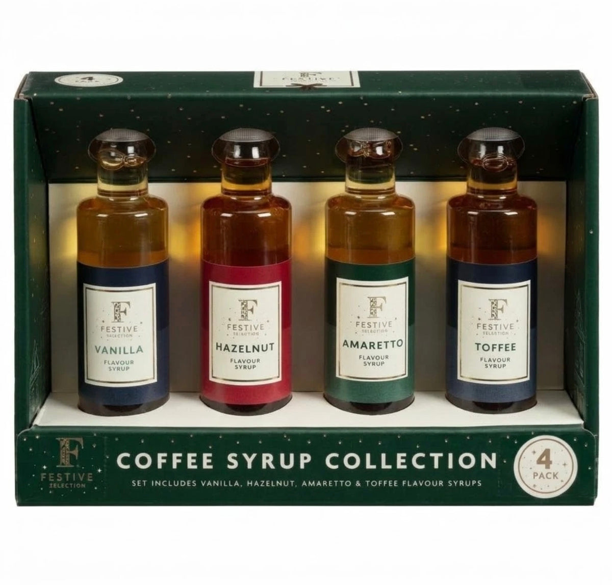 4pc Festive Coffee Syrup Collection