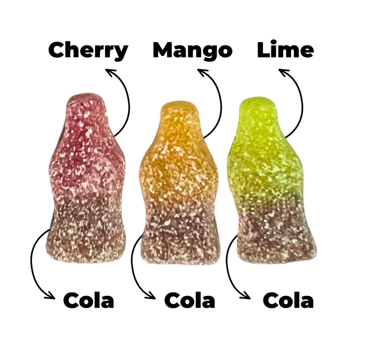 2kg Tropical Cola Bottles